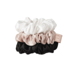 Набір із 3 резинок середнього розміру нюд SILK MEDIUM SCRUNCHIES SET