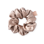 Об'ємна резинка для волосся з натурального шовку бежева MON MOU SILK LARGE SCRUNCHIE BEIGE
