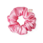 Об’ємна резинка для волосся з натурального шовку яскраво-рожева MON MOU SILK LARGE SCRUNCHIE BRIGHT PINK