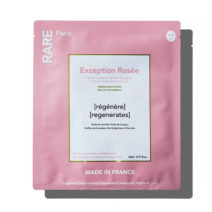 exception-rosee1.jpg Відновлювальна маска для обличчя з керамідами, Омега 3 та 6 RARE PARIS EXCEPTION ROSÉE REGENERATING FACE MASK - Зображення 1