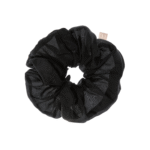 Супер об'ємна резинка з натурального шовку чорна MON MOU SILK VOLUME SCRUNCHIE BLACK