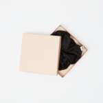Супер об'ємна резинка з натурального шовку чорна MON MOU SILK VOLUME SCRUNCHIE BLACK - Зображення 2