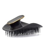 Масажна щітка для волосся чорна MANTA HEALTHY HAIR BRUSH BLACK/GOLD