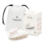 Масажна щітка для волосся біла MANTA HEALTHY HAIR BRUSH WHITE/ROSE GOLD - Зображення 3