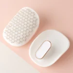 Масажна щітка для волосся біла MANTA HEALTHY HAIR BRUSH WHITE/ROSE GOLD - Зображення 2