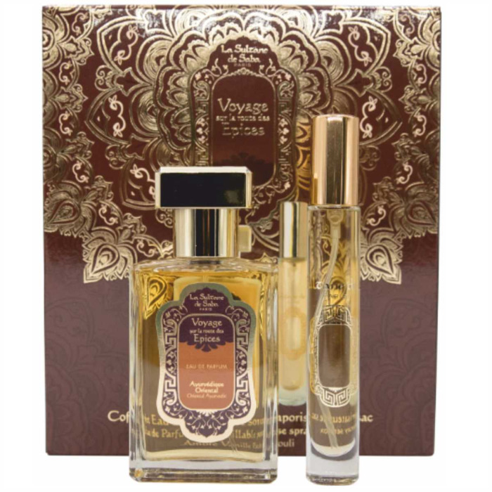 nabor-la-sultane-de-saba-voyage-epices-perfume-gift-set-oriental-ayurvedic-kupit Набір парфумована вода «Аюрведа» + розпилювач LA SULTANE DE SABA VOYAGE SPICES PERFUME GIFT SET ORIENTAL AYURVEDIC - Зображення 1