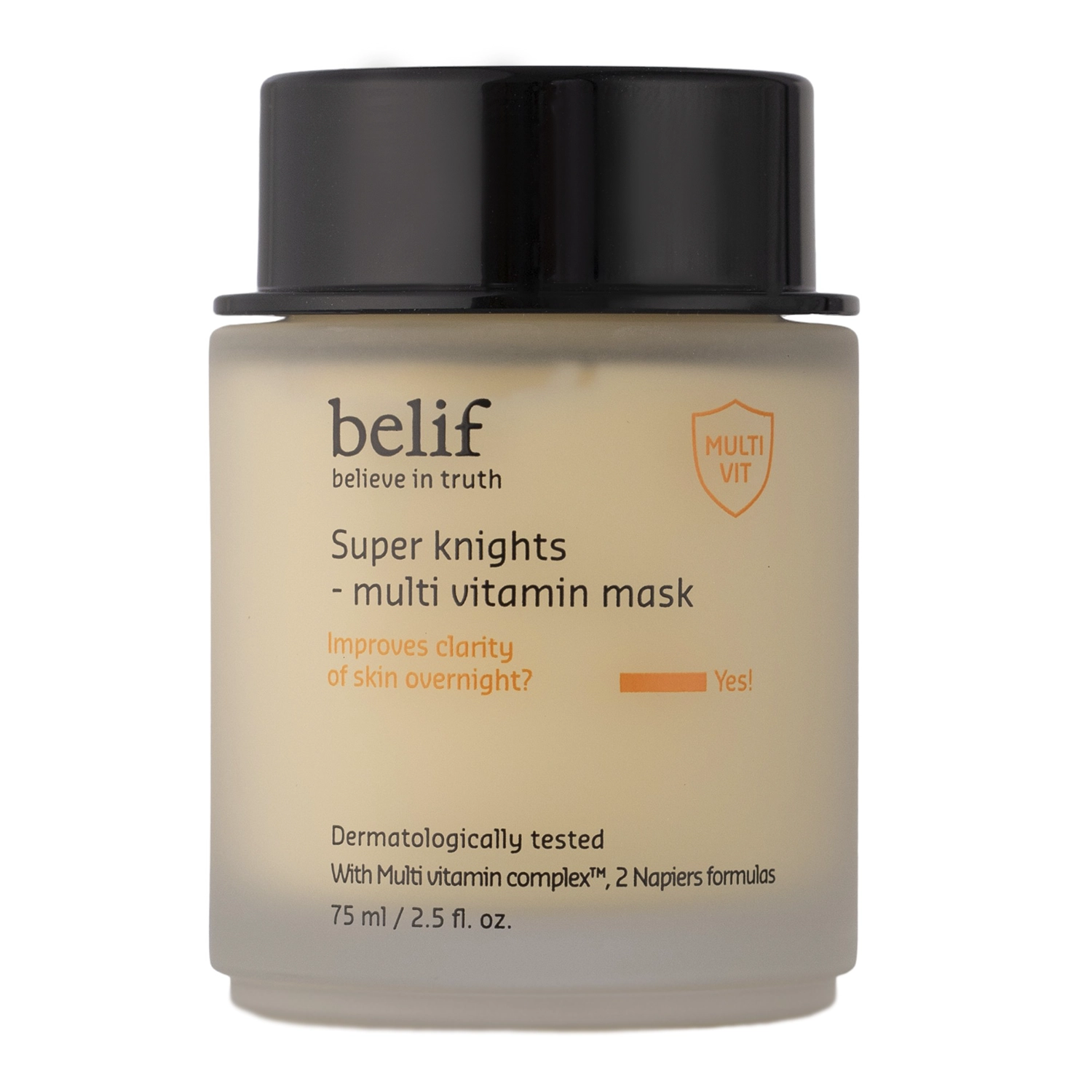 ukr_pl_Belif-Super-Knights-Multi-Vitamin-Sleeping-Mask-VITAMINNA-NICHNA-MASKA-DLIA-OBLICHCHIA-75ml-21479_1 Мультивітамінна нічна маска BELIF SUPER KNIGHTS MULTI VITAMIN MASK 75мл - Зображення 1