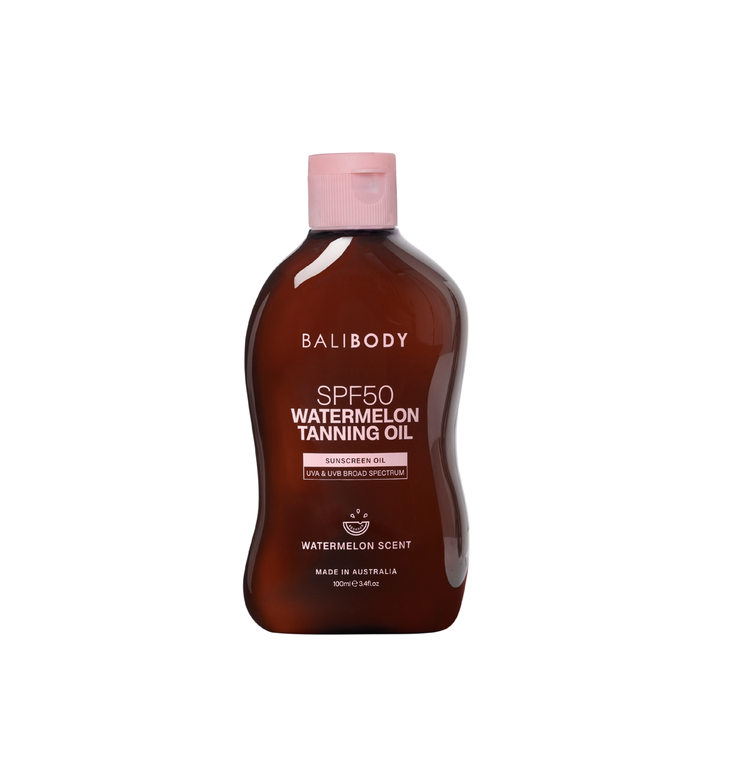 znimokekrana2025-04-04o14.41.27 Олія для засмаги з насінням кавуна BALI BODY WATERMELON TANNING OIL SPF50 100мл - Зображення 1