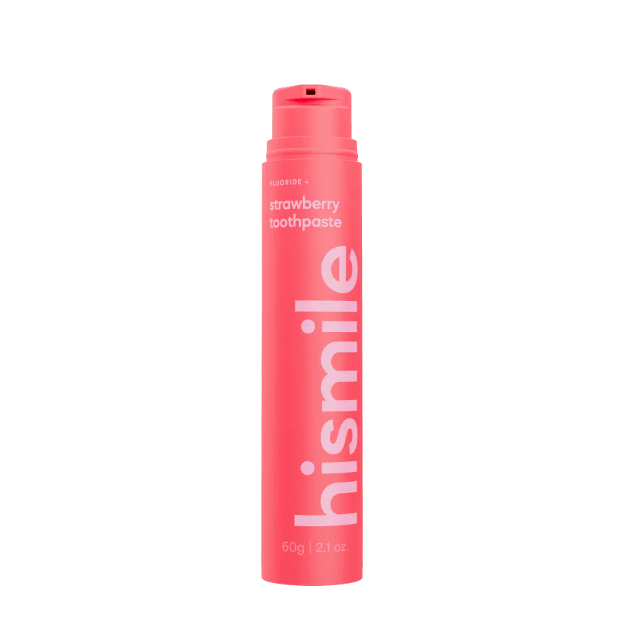 Strawberry_Toothpaste_-_Collections_e7970fe6-f354-4b54-bfc8-9a6dc05ae697 Зубна паста зі смаком полуниці HISMILE STRAWBERRY TOOTHPASTE 60г - Зображення 1